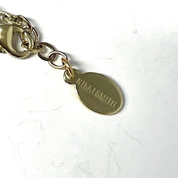 Nikki Smith Multi-colored Rainbow Enamel on Gold Tone Chain - Picture 4 of 6